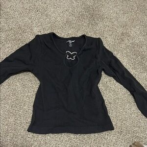Black Long Sleeve Top